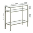 thumbnail image 6 of Evelyn&Zoe Sivil 24" Wide Rectangular Side Table, Satin Nickel, 6 of 7