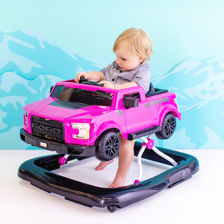Bright Starts 3 Ways to Play Baby Walker - Ford F-150, Raptor Electric  Magenta, Ages 6 months + 