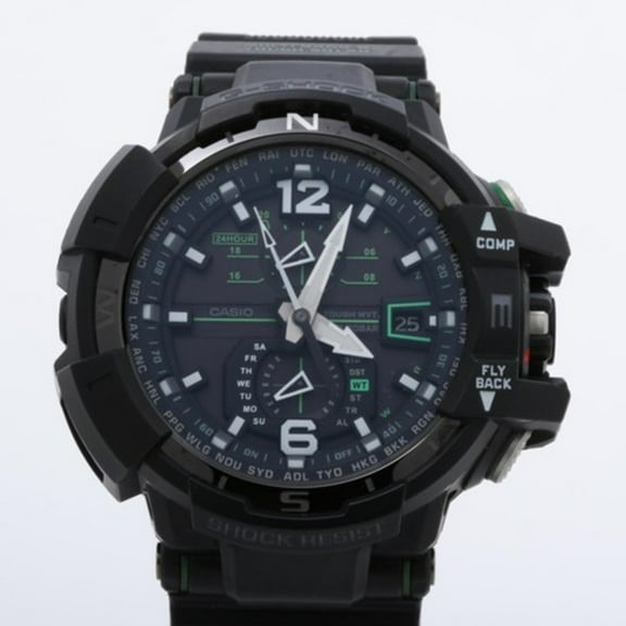 Pre-Owned CASIO G-SHOCK MASTER OF G GRAVITYMASTER GW-A1100-1A3JF Wristwatch, Black... (Good)