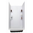 thumbnail image 1 of Icon Shower Surround 15229 3 Piece Design; 72 Inch x 30 Inch Rectangular Bath Surround; White; Smooth; ABS Plastic; Tape On; Bathtub Sold Separately; For Use With 30 Inch Bath Tub, 1 of 1