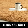 thumbnail image 5 of Dwelke Ultra Fluffy Rug Indoor Plush Soft Carpet for Living Room Anti-Skid Durable Area Rug 6x9ft Khaki, 5 of 7