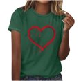 thumbnail image 4 of BLVB Valentines Shirts for Women Trendy Short Sleeve Tee Tops Cute Heart Graphic T Shirts Valentines Gifts for Her, 4 of 4