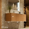 thumbnail image 2 of Eviva Leah 39 Inch Made in Spain Medium Oak Wall Mount Bathroom Vanity, 2 of 5