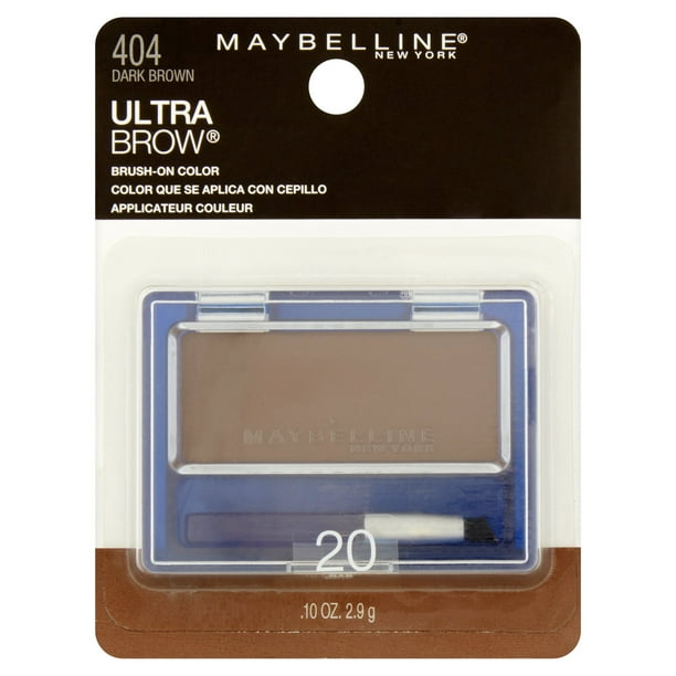 Maybelline New York Ultra Brow BrushOn Color, Dark Brown, 0.10 oz