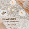 thumbnail image 4 of Oval Tablecloth 60x84in for Oval Table Vintage Floral Tablecloth Wrinkle Free Washable Waterproof Table Cloths for Dining Room Indoor Outdoor Table Cover, 4 of 9