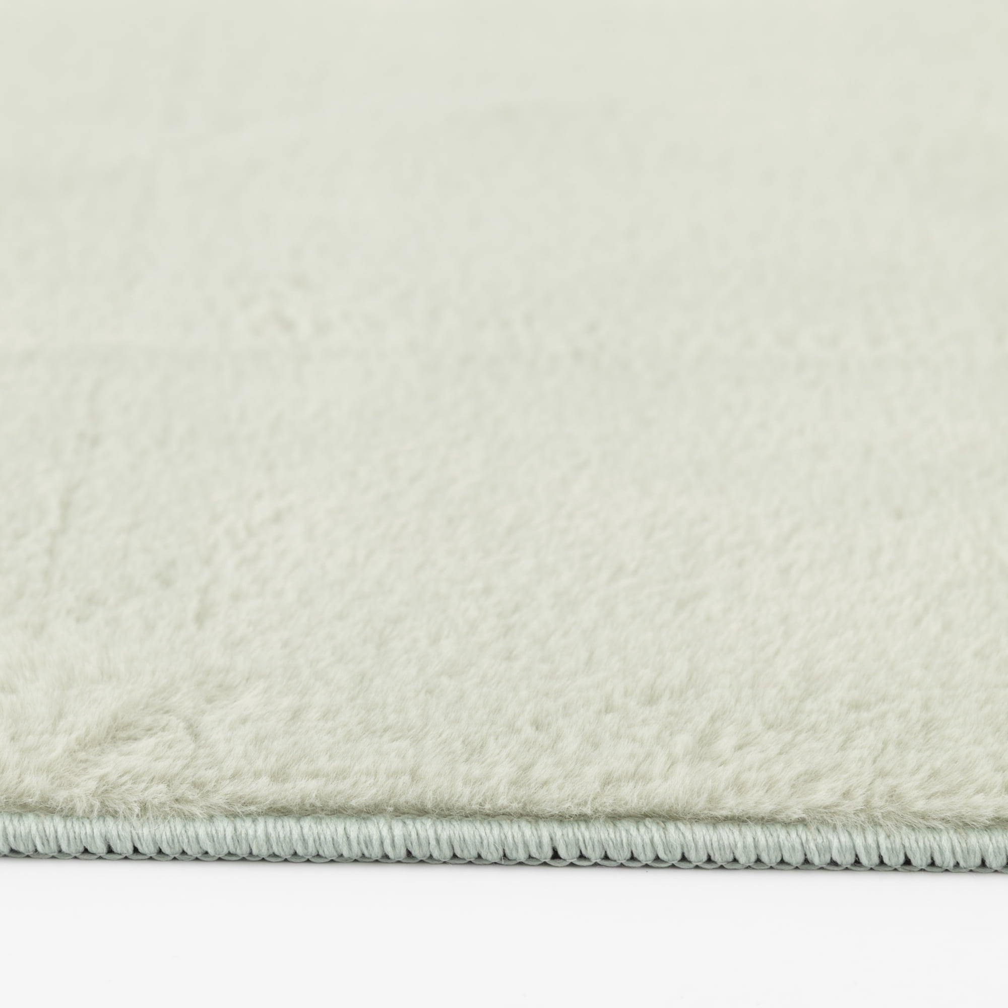 Mainstays Rabbit Faux Fur Sage Area Rug 5x7, Recommended for Living room, Dining Area, Bedroom