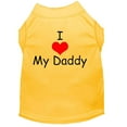 thumbnail image 6 of Pet Dog  Cat Shirt Screen Printed, "I Love My Daddy", 6 of 10