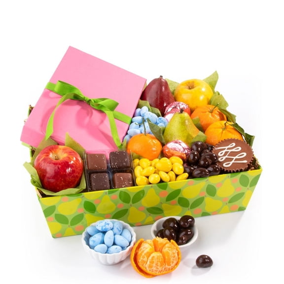 From You Flowers - Springtime Fruit & Treat Basket for Birthday, Anniversary, Get Well, Congratulations, Thank You, All Occasions