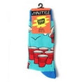 thumbnail image 2 of OoohYeah Mens Novelty Funny Crew Socks, Fashion Cotton Socks, Beer Pong, Size 8-13, 2 of 4