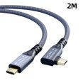 thumbnail image 2 of 0.5/1/2/3M PD3.1 240W USBC al cable USB3.2 de ángulo recto de 20Gbps para Macbook PC, 2 of 8