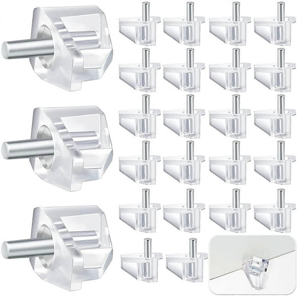 3 Millimeters or 1/8 Inch Shelf Support Peg Clear Plastic Support Small Cabinet Shelf Pins Replacement Peg Cabinet Shelf Supports Pins Shelf Holder Pi