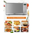 thumbnail image 4 of Commercial Chef 0.7 Cu Ft Microwave with 10 Power Levels, 700W Microwave with Digital Display, Countertop Microwave, 4 of 7