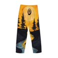 thumbnail image 3 of Haiem Sunset River Pine Trees Men's Pajama Pants Ultra Lightweight Pjs Bottoms Sleepwear Bottom Pants With Pocket Drawstring-Large, 3 of 7