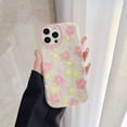 thumbnail image 5 of Case for iPhone X/iPhone Xs, Translucent Matte Soft TPU Bumper Case for iPhone X/iPhone Xs (5.8 inch), Cute Print Pattern Design Women Girls Protective Phone Cover, Pink Flower, 5 of 14