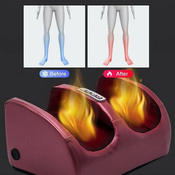 Onemayship Electric Foot Massager, Feet Massager Machine, Deep Kneading Rolling Massage Chronic Nerve Pain Therapy SPA At home Christmas Gift