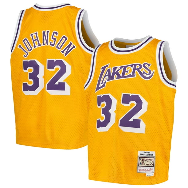 Magic Johnson Los Angeles Lakers Mitchell & Ness Youth Swingman Throwback Jersey - Gold