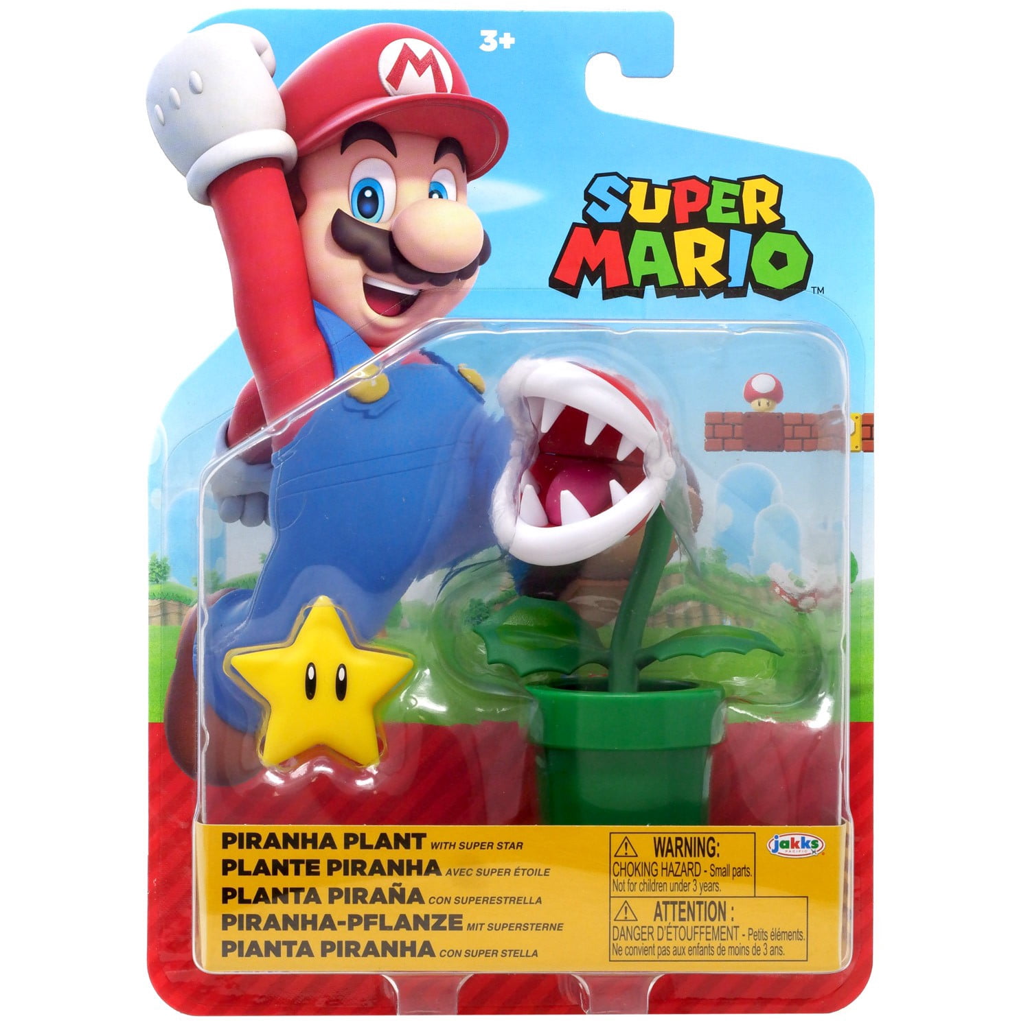 World of Nintendo Wave 40 Piranha Plant Action Figure (with Star