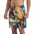 thumbnail image 2 of Logiee Patriotic Bulldog Welcome Print Mens Swim Trunks Quick Dry Board Shorts,Breathable Hawaii Beach Shorts Swimwear Bathing Suits-Small, 2 of 6