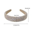 thumbnail image 3 of Manxivoo Headbands for Women Plaid Print Headband Knotted Headband Hair Accessories Hair Bands for Women's Hair B One Size, 3 of 6