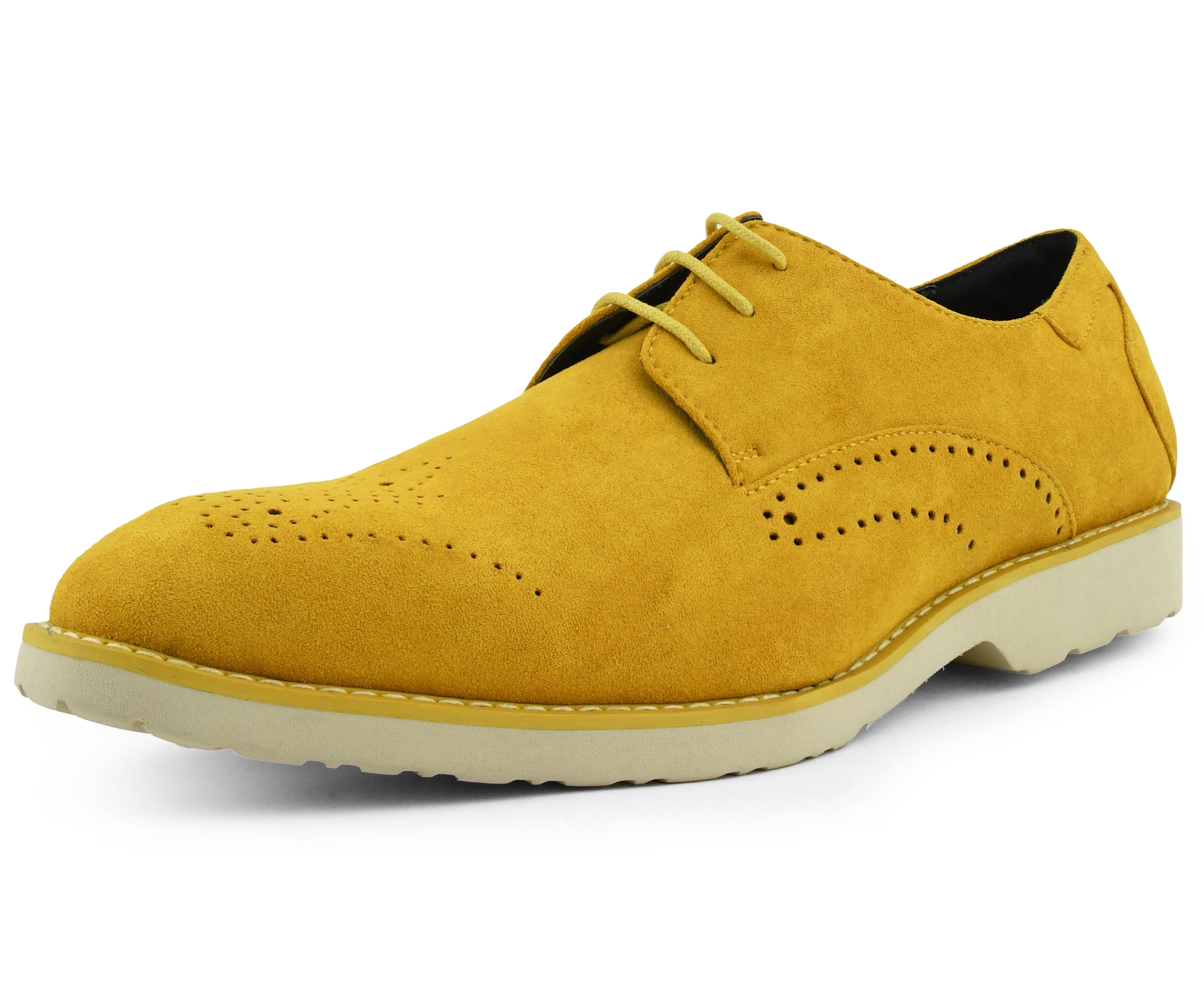 yellow oxford shoes
