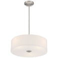 thumbnail image 6 of 64065LEDDLP-BS/WH Access Lighting Mid Town - 78W 3 LED Pendant In Transitional Style-5.5 Inches Tall and 18 Inches Wide-Brushed Steel Finish, 6 of 8