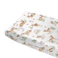 thumbnail image 5 of Deer Mushroom Forest Baby Changing Pad Covers for Boy Girl 32''x 16'' Woodland Animals Flowers Leaves Fitted Changing Pad Sheets Soft Breathable Nursery Baby Diaper Changing Table Mats, 5 of 6