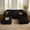 Black(Plush Fabric), variant on XIZZI 37" Multifunctional Sofa Ottoman, Vacuum Packed & No Assembly Requried, up to 350 lbs Load Weight, Beige(Plush Fabric)