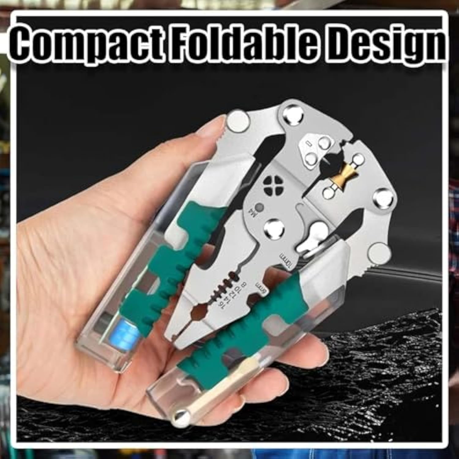 8-In-1 Tool, Tool, 8 In 1 Wire Stripper with Voltage Tester