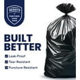 thumbnail image 2 of Contractor Garbage Bags: 55 Gallon Heavy Duty Trash Bags, 36x58 Inch, 6.0 Mil Thickness, Black, Pack of 20, 2 of 7