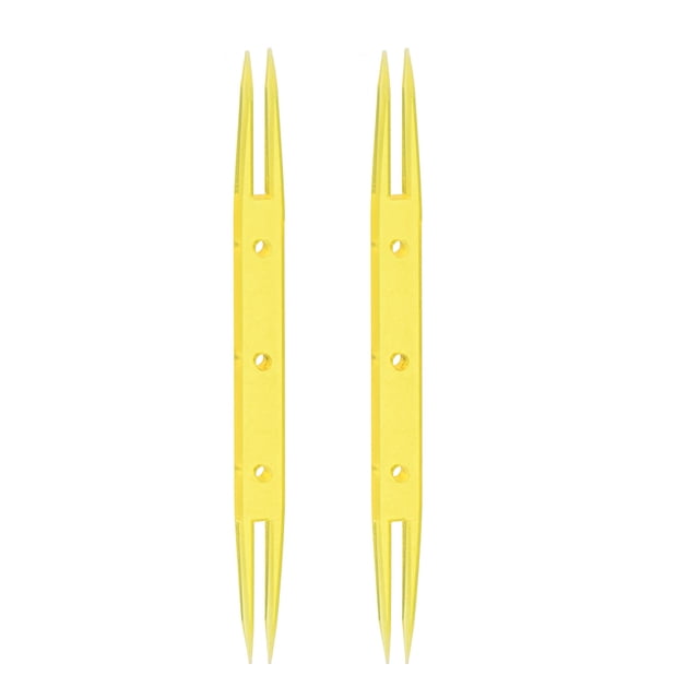 Uxcell Weaving Knitting Shuttle 85x6.8x2.8mm Shuttles de plástico, paquete de 2 en amarillo
