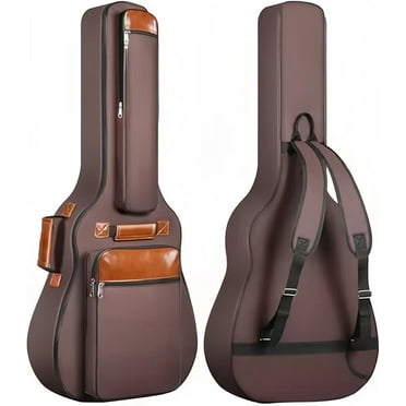 Likegreen Guitar Bag 40 In 6 Pockets Guitar Case Water Resistent Oxford Cloth 0.5 In Extra Thick Sponge Padded for Acoustic Classical Guitar with Anti-theft Pocket