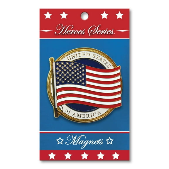 Allied Products Heroes Series US Flag Medallion Large Magnet - 3" diameter