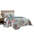 thumbnail image 2 of Nanshing Brenda 3 Piece Patchwork Multicolor Quilt Set King, 2 of 5