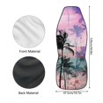 thumbnail image 6 of Uourmeti Seat Covers for Cars Durable Front Car Seat Cover Polyester Long Lasting, Suitable for Automobile Sedan, Palm Tree Silhouette, 6 of 6