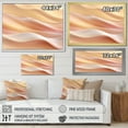 thumbnail image 4 of Designart "Fusion Of Gold And Pink Serene Waves" Abstract Shapes Floater Framed Canvas Wall Art, 4 of 5
