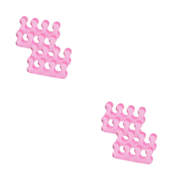 Separadores de dedos del pie multicolor Vogacara 2 pares tamaño compacto juanete enderezador