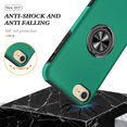 thumbnail image 2 of Case for iPhone 7 Plus iPhone 8 Plus,Dual Layer Hard Military Case with 360 Degree Ring Stand Silicone Bumper Shockproof Protective Case (Camera Protection) Magnetic Car Holder Cover-Green, 2 of 14