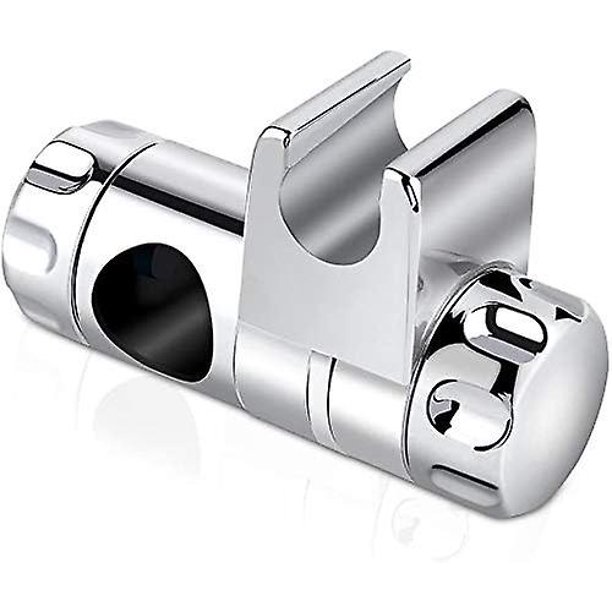 Soporte de ducha de mano, barra de ducha de pared Soporte de ducha de mano ajustable Plástico ABS de grado de muesca Acabado cromado, barra deslizante de ducha de diámetro exterior de 18-25