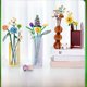 thumbnail image 1 of Bloques de construcción de ramo Arreglo floral inmortal DIY Tulipán Rosa niña Regalo del Día de la Madre, 1 of 1