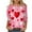 Red, variant on Inverlee Womens Valentine's Day Shirts Plus Size Love Heart Graphic Tees Casual 3/4 Sleeve Blouse Round Neck Going Out T-shirt Tops Valentines Day Gifts for Teen Girls