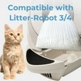 thumbnail image 2 of 120 Pack Cat Litter Bags with Drawstring, Compatible with Litter-Robot 3/4 Heavy Duty Cat Litter Box Liners Waste Bags Replacement, 2 of 7