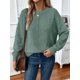 thumbnail image 4 of Suéteres de Mujer de Otoño, Informales, de Larga, Ligeros, de Gran Tamaño, Tipo Pulóver Verde XL, 4 of 7