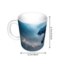 thumbnail image 2 of Yiaed Blue Thunder Storm Dragon Print Ceramics Coffee,Large Handle Design,Extra Large Tea and Coffee Cup for Office and Home Mugs, 2 of 6