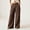 Brown, variant on Morttic Women's Solid Color Loose Wide Leg Pants – High Waist Casual Trousers with Pockets for Office & Everyday Khaki,XS