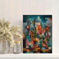 thumbnail image 2 of Qisvanset Cubist Abstract Face Canvas Print 12x16 Inch Gallery Wall Art, 2 of 8