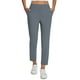 thumbnail image 1 of Pantalones BALEAF para mujer, elástico, de trabajo, con bolsillos, gris oscuro, talla M, 1 of 7