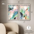 thumbnail image 5 of Dreamer Blue Serenity Pair Shadowbox Print Modern Wall Decor Set by Art Remedy, Blonde Frame, 16 x 24, 5 of 6