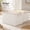 Beige(Cotton-linen), variant on Extra Large Fabric Storage Bins for Shelves, Jumbo Closet Storage Baskets with Metal Frame and Handles, Black and White, 2-Pack