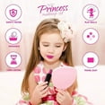 thumbnail image 6 of Playkidz Real Washable Play Make Up Set for Princess - Kids Makeup Kit for Girls Non Toxic - Full Makeup Dress Up Set with Bag. 11 PC, 6 of 7