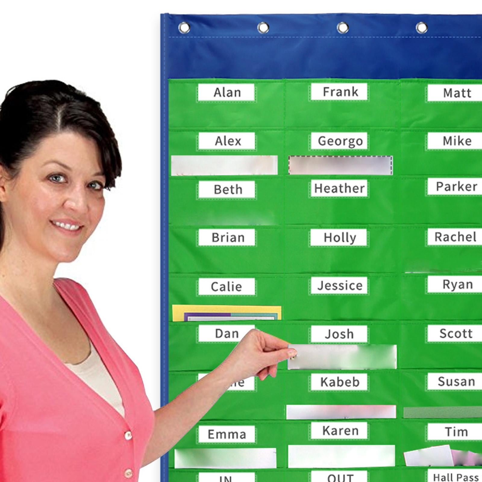 Homeschool Office Classroom Pocket Charts Organizer,27 Pocket File